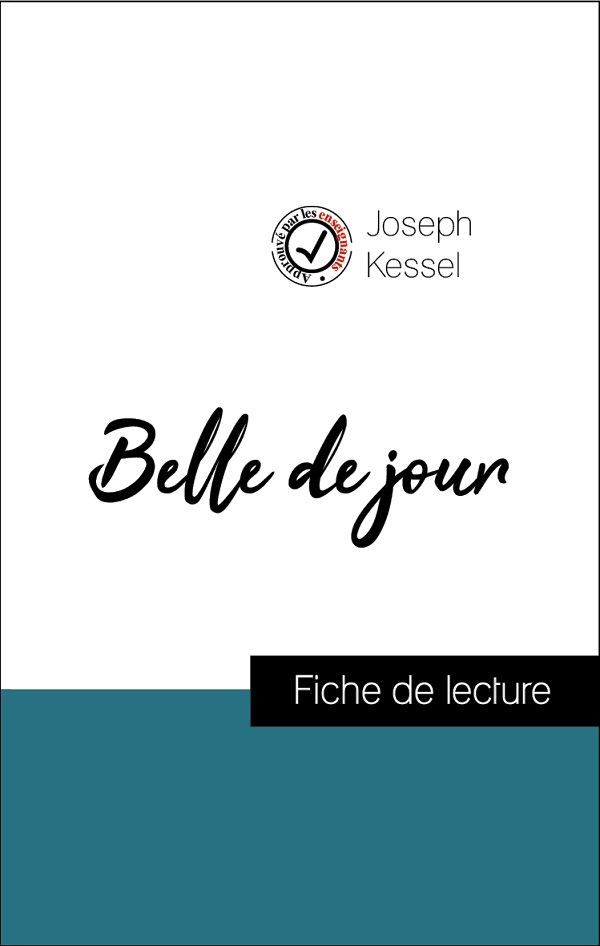 image couverture fiche de lecture belle de jour de joseph kessel