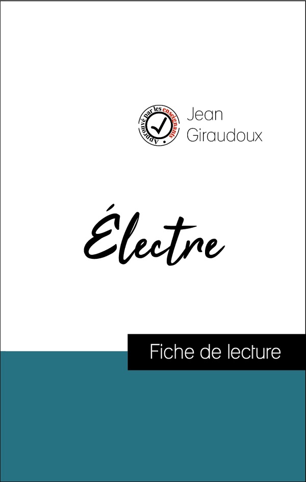 image couverture fiche de lecture électre de jean giraudoux