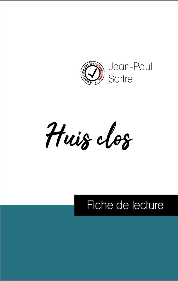 image couverture fiche de lecture huis clos de sartre