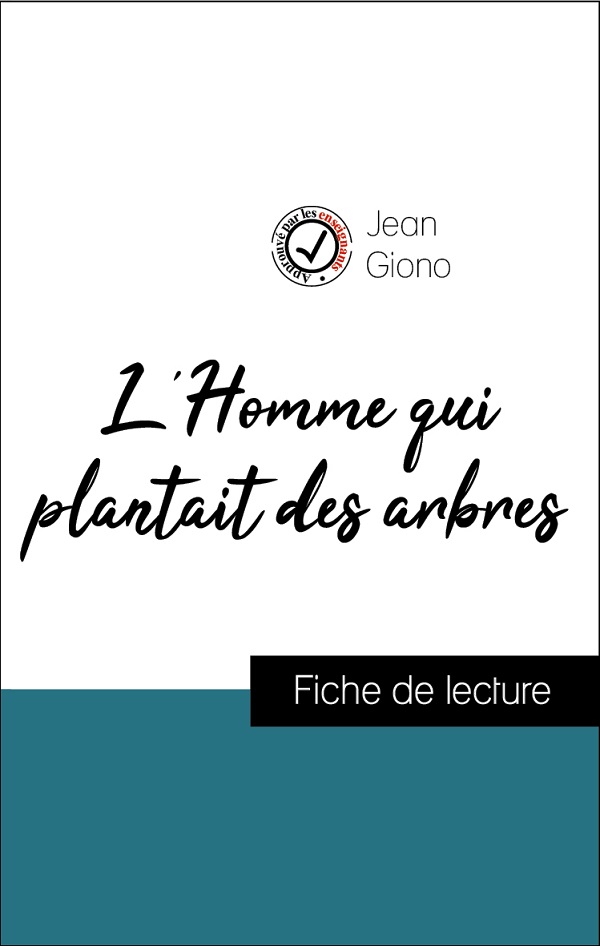 image couverture fiche de lecture l'homme qui plantait des arbres de jean giono