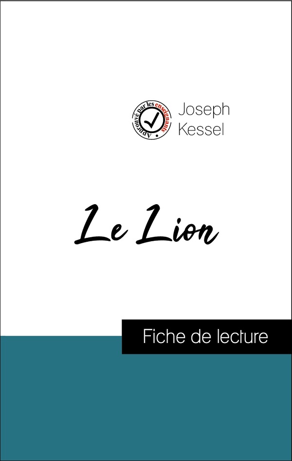 image couverture fiche de lecture le lion de joseph kessel