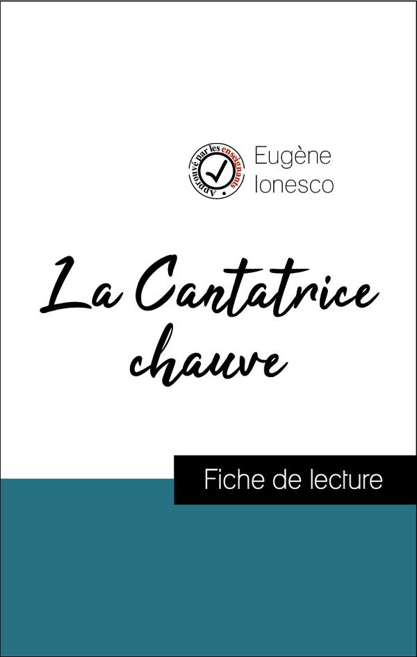 image couverture fiche de lecture la cantatrice chauve de eugène ionesco