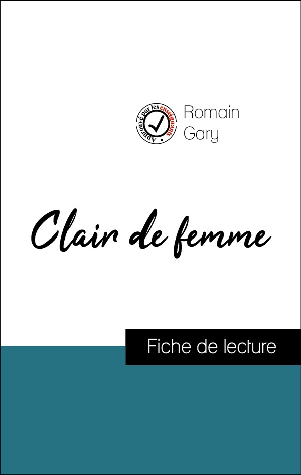 image couverture fiche de lecture clair de femme de romain gary