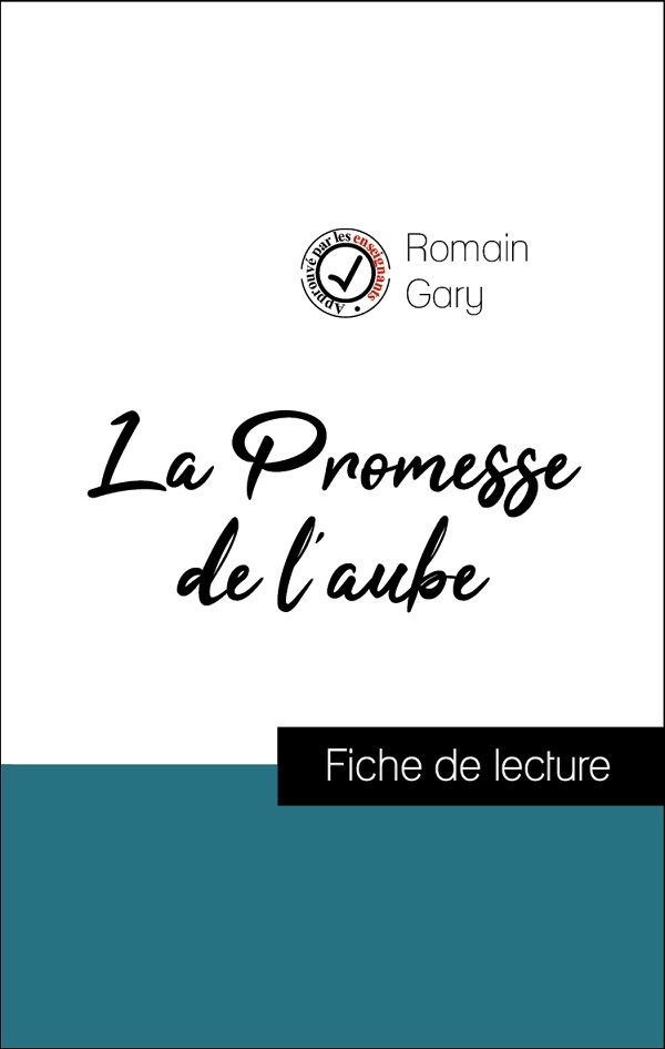image couverture fiche de lecture la promesse de l'aube de romain gary