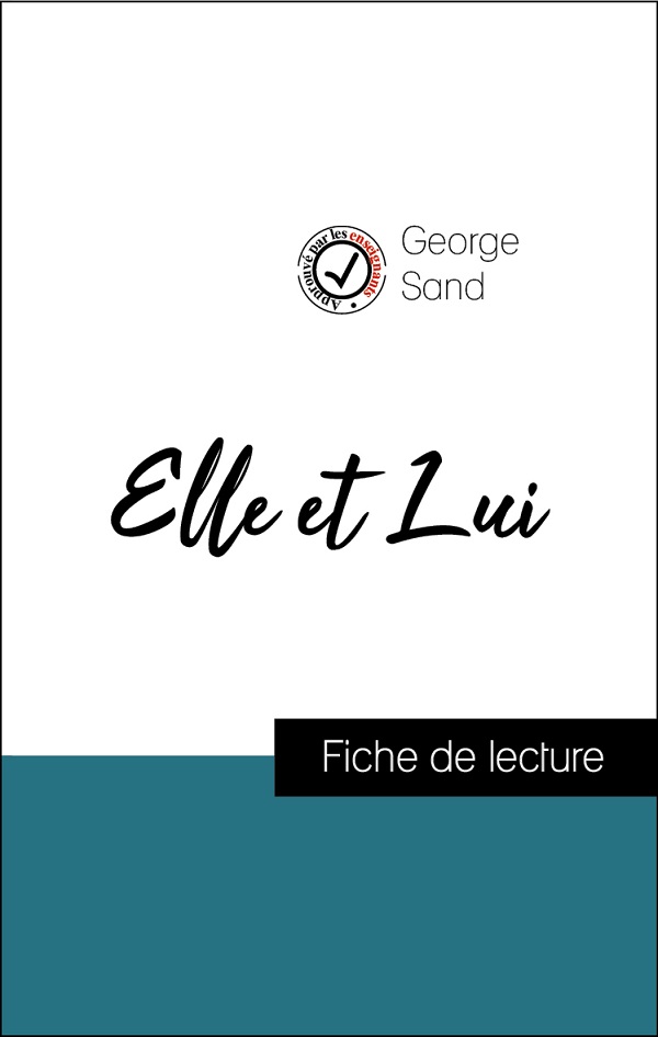 image couverture fiche de lecture elle et lui de george sand