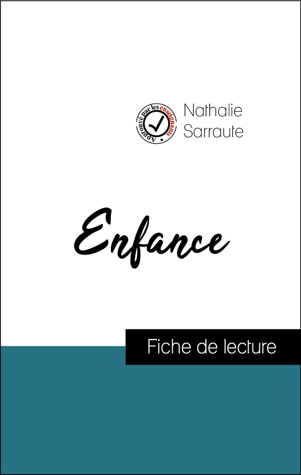 image couverture fiche de lecture enfance de nathalie sarraute