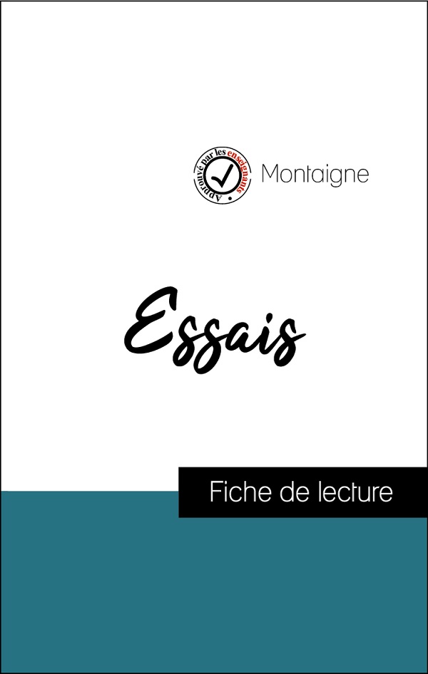 image couverture fiche de lecture essais de montaigne