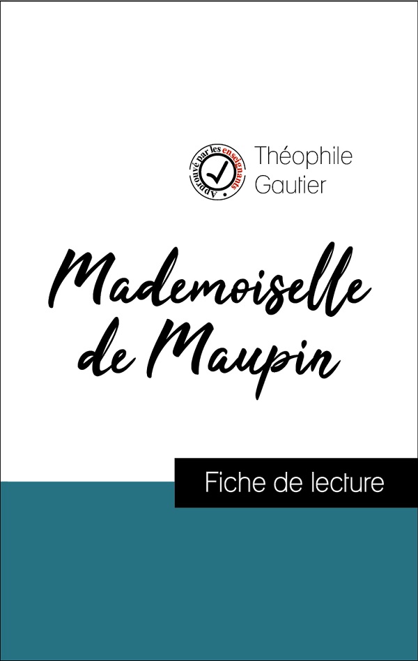 image couverture fiche de lecture mademoiselle de maupin de théophile gautier